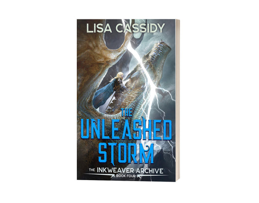 Paperback cover of epic fantasy book The Unleashed Storm