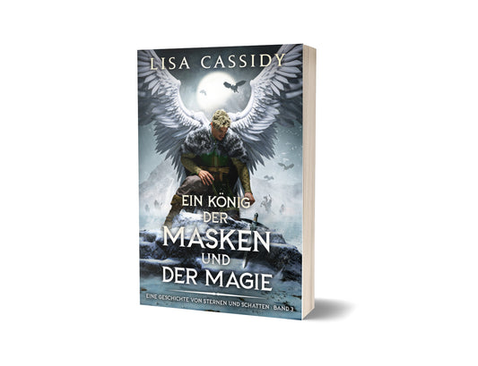 Paperback image of German translation of A King of Masks and Magic